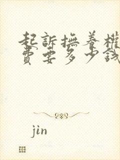 起诉抚养权律师费要多少钱