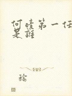 何晴第一任丈夫是谁