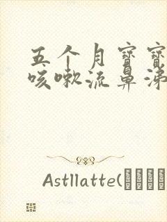 五个月宝宝有点咳嗽流鼻涕怎么办封面