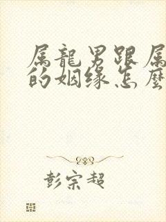 属龙男跟属龙女的姻缘怎么样