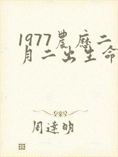 1977农历二月二出生命运