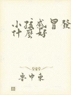 小孩感冒发烧吃什么好封面