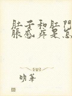 肚子和肛门都坠胀感疼是怎么回事