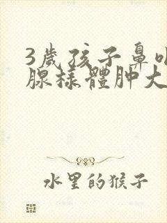 3岁孩子鼻咽部腺样体肿大