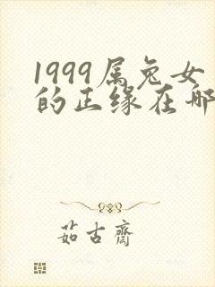 1999属兔女的正缘在哪年封面