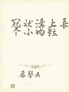 冠状沟上长了几个小肉粒