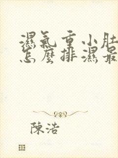 湿气重小肚子大怎么排湿最快方法封面