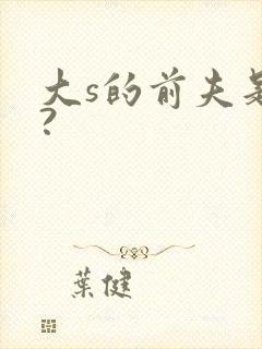 大s的前夫是谁?封面