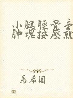 小腿胫骨旁边有肿块按压就疼