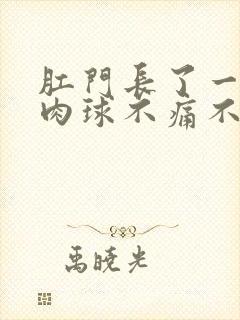 肛门长了一个小肉球不痛不痒