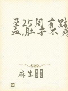 孕25周有点出血,肚子不疼怎么回事封面