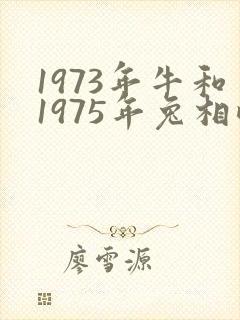 1973年牛和1975年兔相配婚姻如何