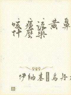 咳痰流黄鼻涕吃什么药封面