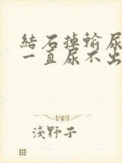 结石掉输尿管里一直尿不出来