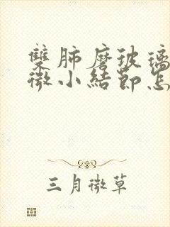 双肺磨玻璃多发微小结节怎么办