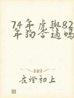 74年虎与82年狗合适吗