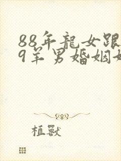 88年龙女跟79羊男婚姻好吗