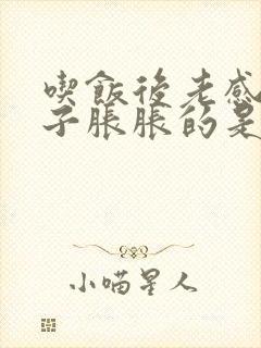 吃饭后老感觉肚子胀胀的是怎么回事封面