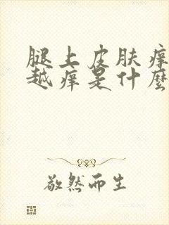 腿上皮肤痒越抓越痒是什么情况