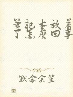 笔记本放着黑屏了怎么回事