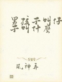 男孩子叫仔女孩子叫什么