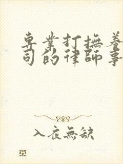 专业打抚养权官司的律师事务所