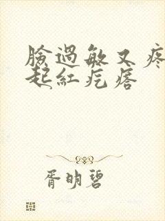 脸过敏又疼又痒起红疙瘩