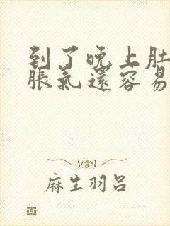 到了晚上肚子就胀气还容易放屁