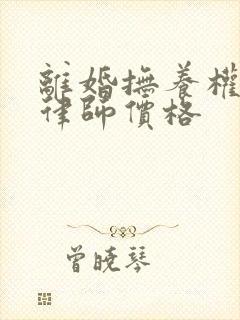 离婚抚养权纠纷律师价格