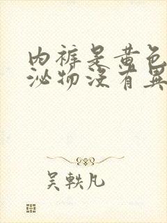 内裤是黄色的分泌物没有异味