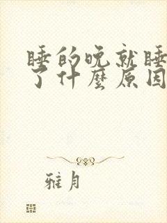 睡的晚就睡不着了什么原因