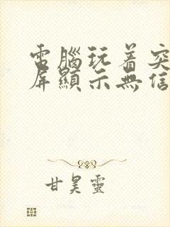 电脑玩着突然黑屏显示无信号