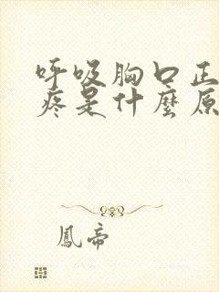 呼吸胸口正中间疼是什么原因