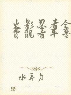 火影忍者全集免费观看平台