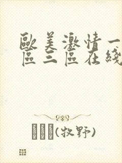 欧美激情一区二区三区在线