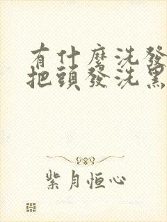 有什么洗发水能把头发洗黑