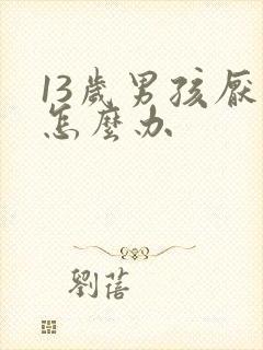 13岁男孩厌学怎么办封面