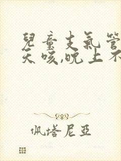 儿童支气管炎白天咳,晚上不咳封面