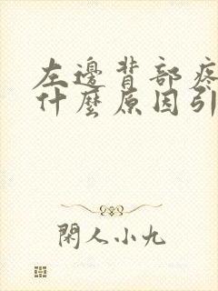 左边背部疼痛是什么原因引起的