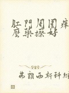 肛门周围痒用什么药擦好