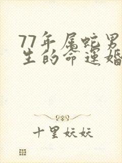 77年属蛇男一生的命运婚姻怎样