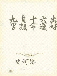 九月十六出生的男孩命运好不好封面