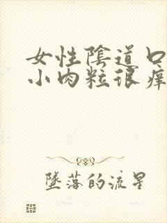 女性阴道口长了小肉粒很痒