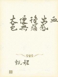 大便后出血暗红色无痛感