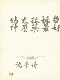 幼犬拉稀带血吃什么药最好