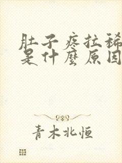 肚子疼拉稀带血是什么原因