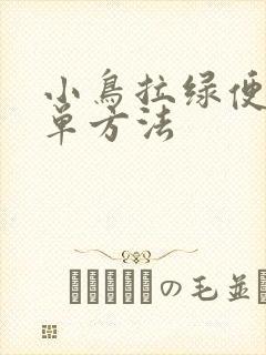 小鸟拉绿便最简单方法