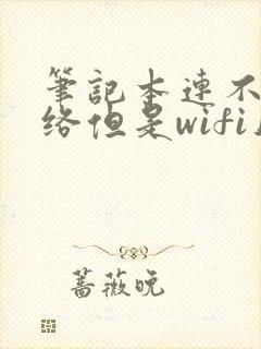 笔记本连不上网络但是wifi正常