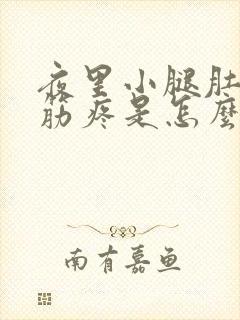 夜里小腿肚子抽筋疼是怎么回事封面