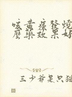 咳黄痰发烧吃什么药效果好